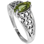 Peridot 925 Sterling Silver Ring Jewelry Size-9 SR01528