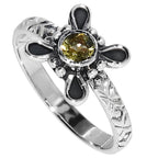 Peridot 925 Sterling Silver Ring Jewelry Size-14 SR01532