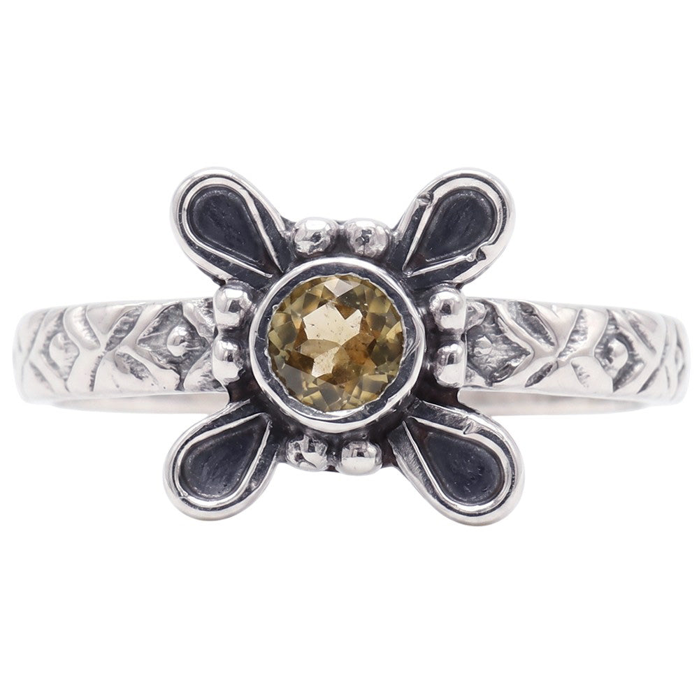 Peridot 925 Sterling Silver Ring Jewelry Size-14 SR01532