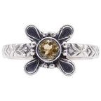 Peridot 925 Sterling Silver Ring Jewelry Size-14 SR01532