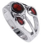 Hessonite Garnet 925 Sterling Silver Ring Jewelry Size-14 SR01533
