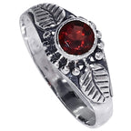 Hessonite Garnet 925 Sterling Silver Ring Jewelry Size-16 SR01536