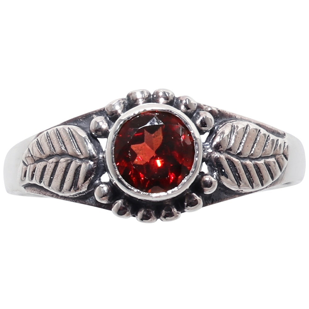 Hessonite Garnet 925 Sterling Silver Ring Jewelry Size-16 SR01536