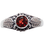 Hessonite Garnet 925 Sterling Silver Ring Jewelry Size-16 SR01536