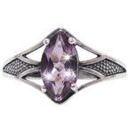 Amethyst 925 Sterling Silver Ring Jewelry Size-17 SR01537