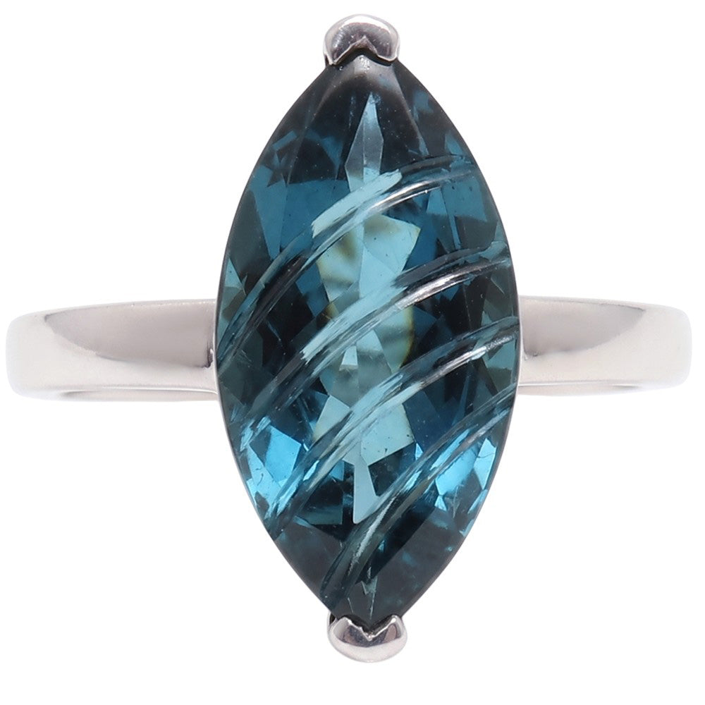 London Blue Topaz 925 Sterling Silver Ring Jewelry Size-12 SR01540