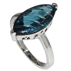 London Blue Topaz 925 Sterling Silver Ring Jewelry Size-12 SR01540
