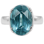 Paraiba Tourmaline 925 Sterling Silver Ring Jewelry Size-17 SR01541