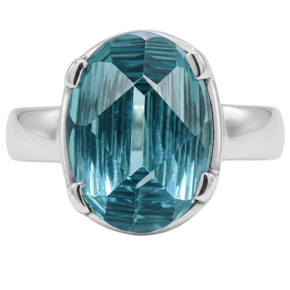 Paraiba Tourmaline 925 Sterling Silver Ring Jewelry Size-17 SR01541