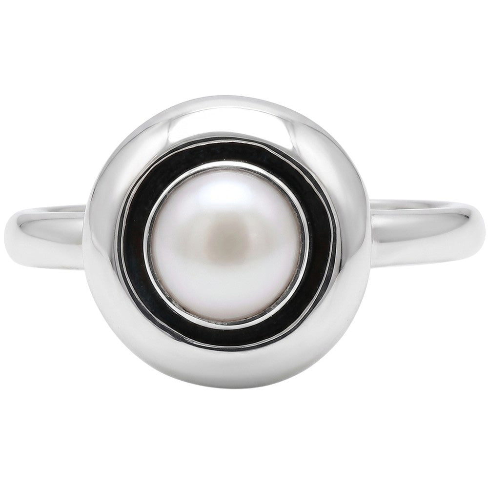 Natural Fresh Water Pearl 925 Sterling Silver Ring Jewelry Size-20 SR01548