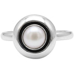Natural Fresh Water Pearl 925 Sterling Silver Ring Jewelry Size-20 SR01548