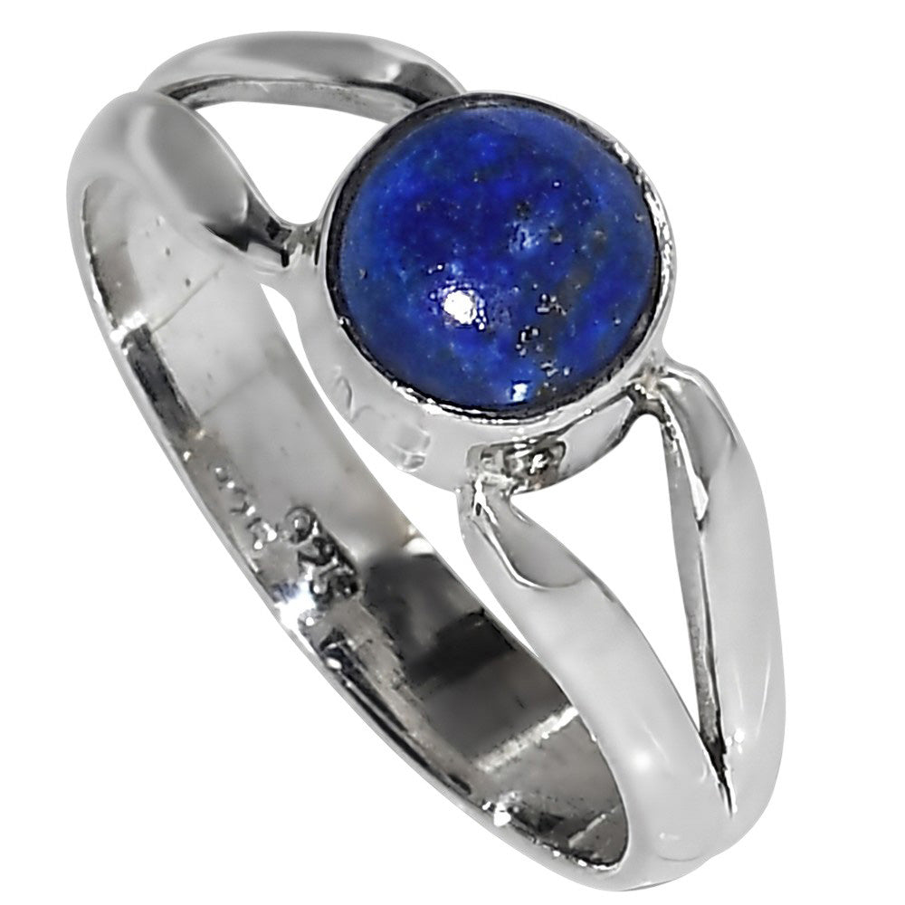 Lapis Lazuli 925 Sterling Silver Ring Jewelry Size-14 SR01552