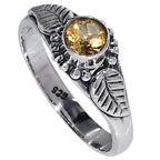 Citrine 925 Sterling Silver Ring Jewelry Size-17 SR01553