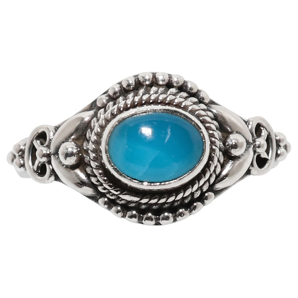 Smithsonite 925 Sterling Silver Ring Jewelry Size-14 SR01557