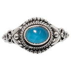 Smithsonite 925 Sterling Silver Ring Jewelry Size-14 SR01557