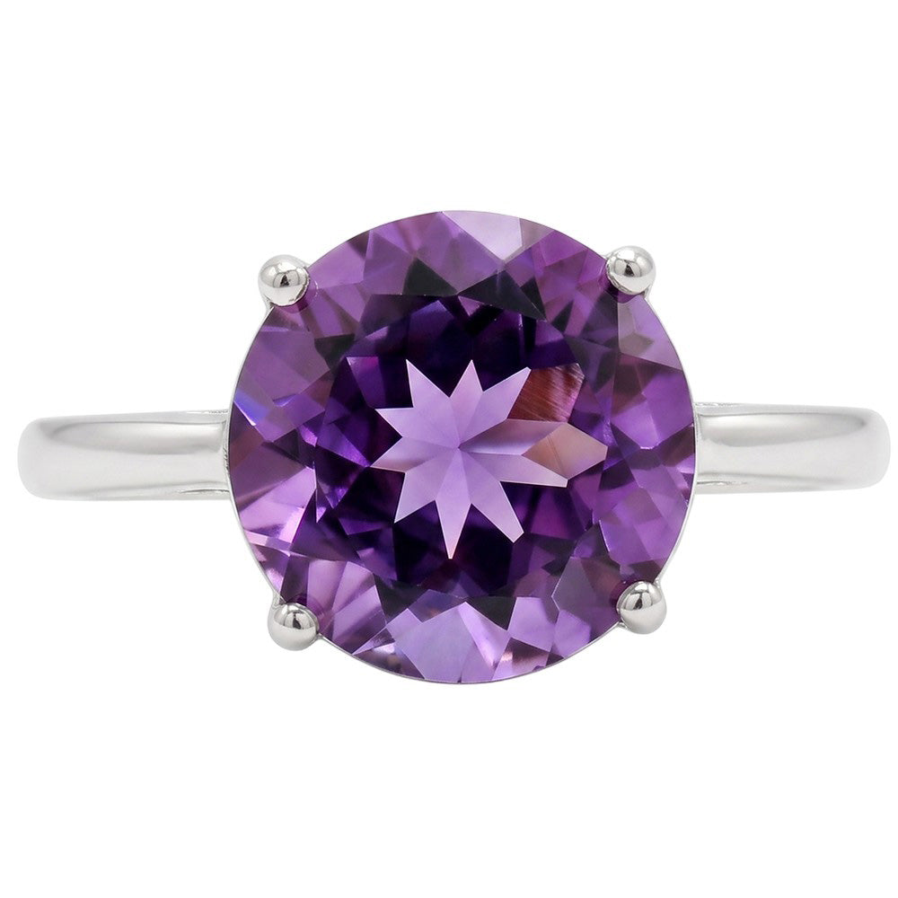 Amethyst 925 Sterling Silver Ring Jewelry Size-16 SR01564