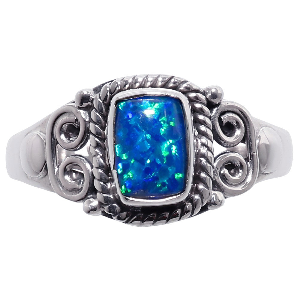Fire Opal 925 Sterling Silver Ring Jewelry Size-16 SR01570