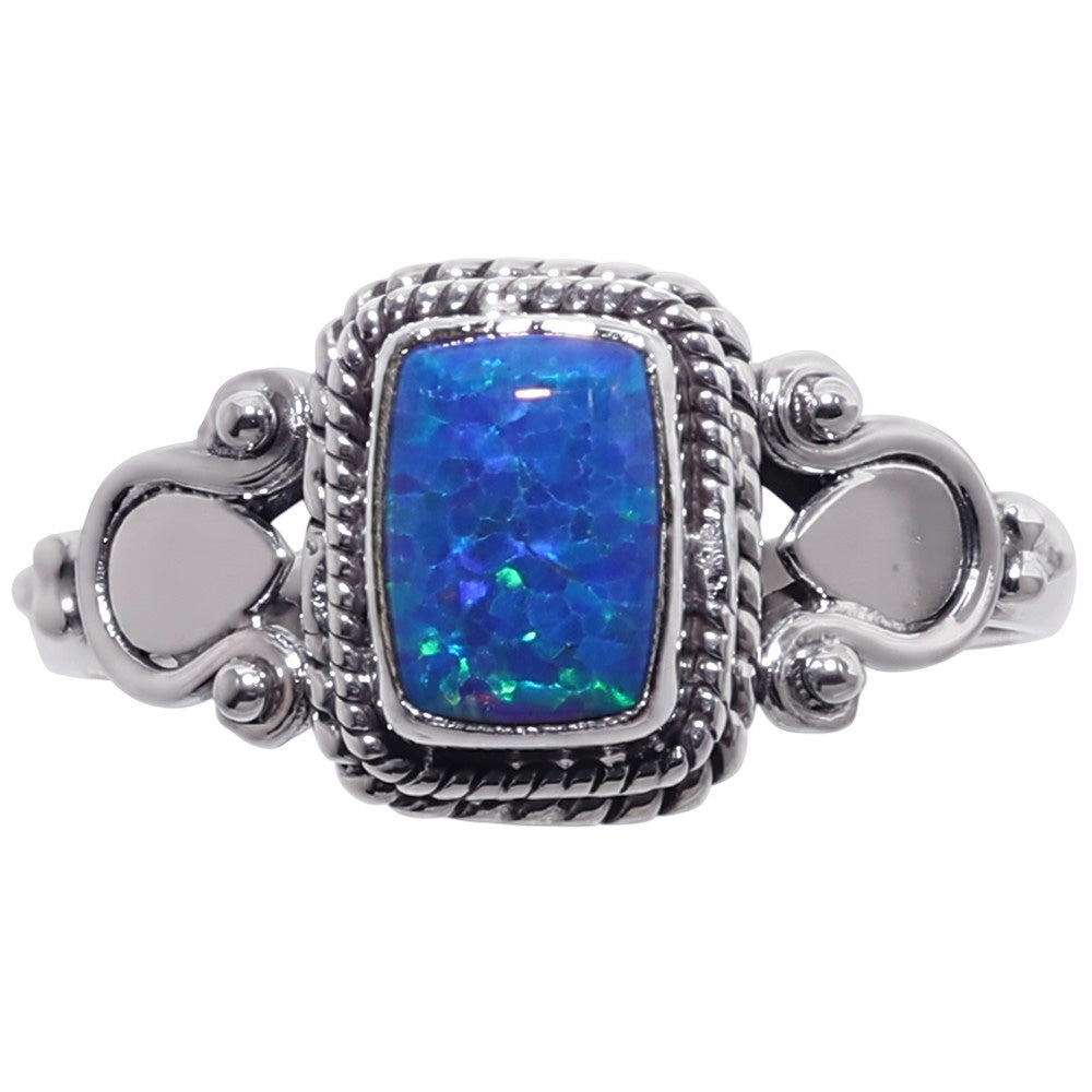 Fire Opal 925 Sterling Silver Ring Jewelry Size-14 SR01571