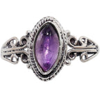 African Amethyst 925 Sterling Silver Ring Jewelry Size-17 SR01575