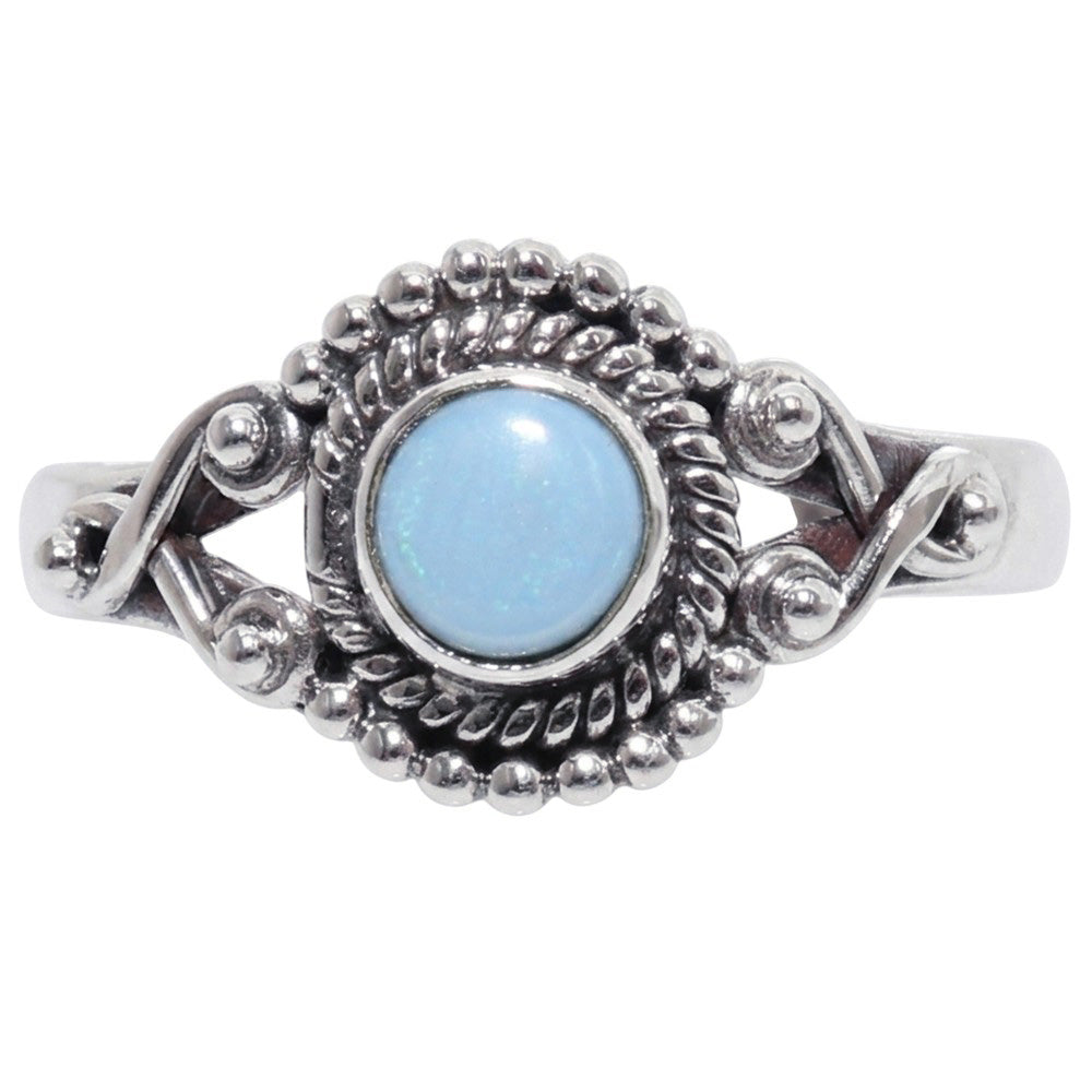 Owyhee Opal 925 Sterling Silver Ring Jewelry Size-22 SR01579
