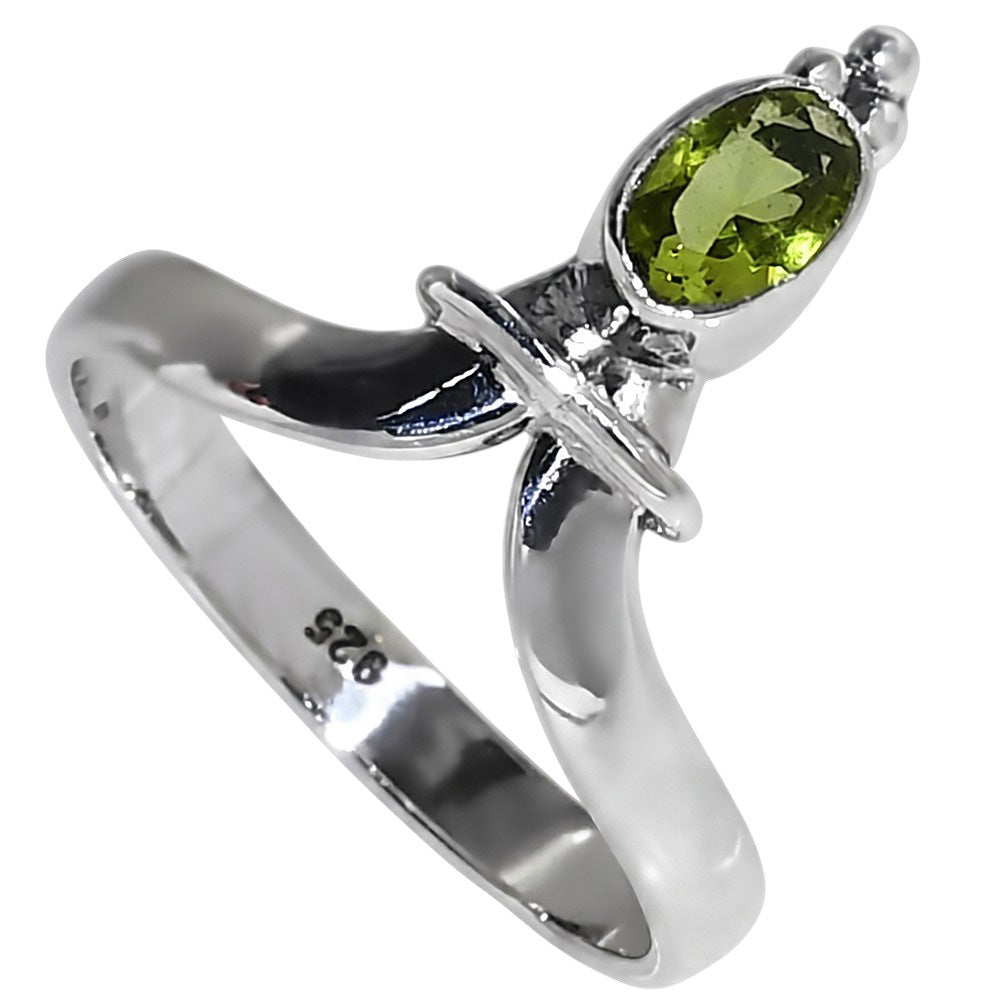 Peridot 925 Sterling Silver Ring Jewelry Size-16 SR01582