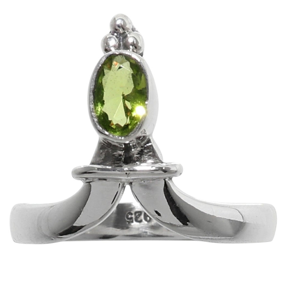 Peridot 925 Sterling Silver Ring Jewelry Size-16 SR01582