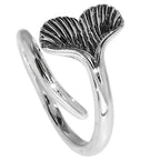 Mermaid Tail 925 Sterling Silver Ring Jewelry Size-16 SR01594