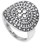 Filigree 925 Sterling Silver Ring Jewelry Size-17 SR01597