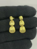 Premium 18K Gold Plated Designer Drop Earrings for Women & Girls BIE1008